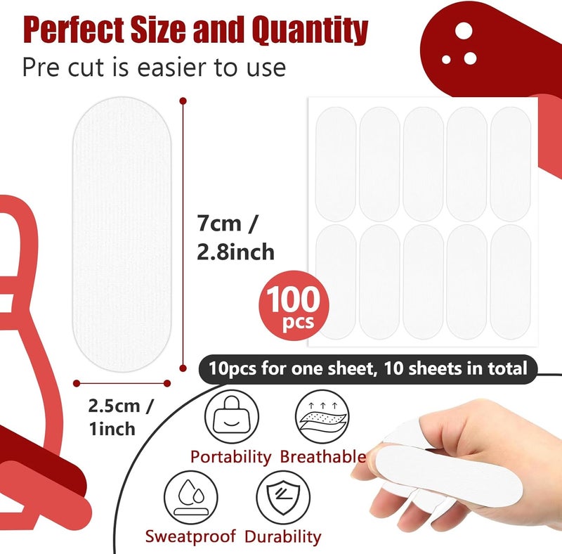 FixlyFido 100 PCS Bowling Thumb Tape - Bowling Finger Tape - Thumb Tape Protector for Bowling(Multiple Colors, 1 x 2.8 Inches, Breathable) - Image 2